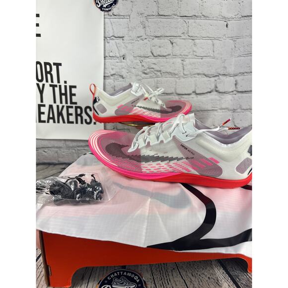 Nike Zoom Victory XC 5 Cross Country Track Spikes Cleats Men 13 White Pink NEW - Picture 1 of 8